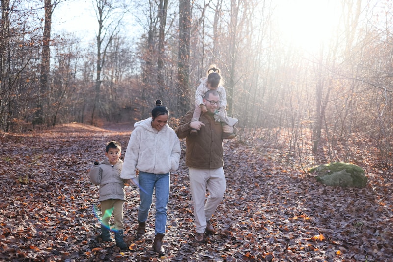 Family session in autumn